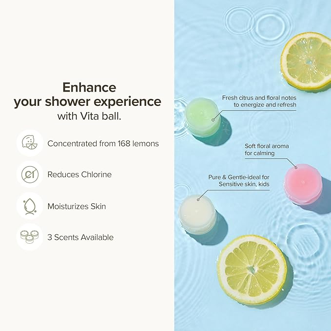 Filtered Handheld Shower Head with Vitamin C & Sediment Filter Reduces Chlorine for Softer Skin & Smoother Hair, On/Off Switch, Made in Korea, Pure White