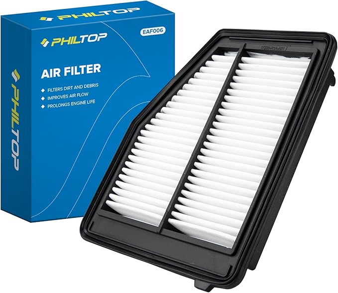 PHILTOP Engine Air Filter, Compatible with CA11113 Honda Civic 2012 2013 2014 2015 1.8L, Acura ILX 2013 2014 2015 2.0L, Improve Engine Performance, Rigid Panel