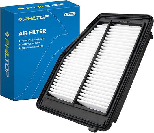 PHILTOP Engine Air Filter, Compatible with CA11113 Honda Civic 2012 2013 2014 2015 1.8L, Acura ILX 2013 2014 2015 2.0L, Improve Engine Performance, Rigid Panel