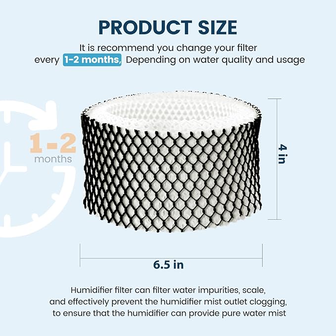 Colorfullife 2 Pack HWF62 Humidifier Filter A for Holmes - Replacement for Holmes Sunbeam Humidifier, Replaces HWF62 HWF62CS HWF62D SF212 HWF62PDQ-U, Fits Models SCM1100, SCM1701, SCM1702, SCM1762