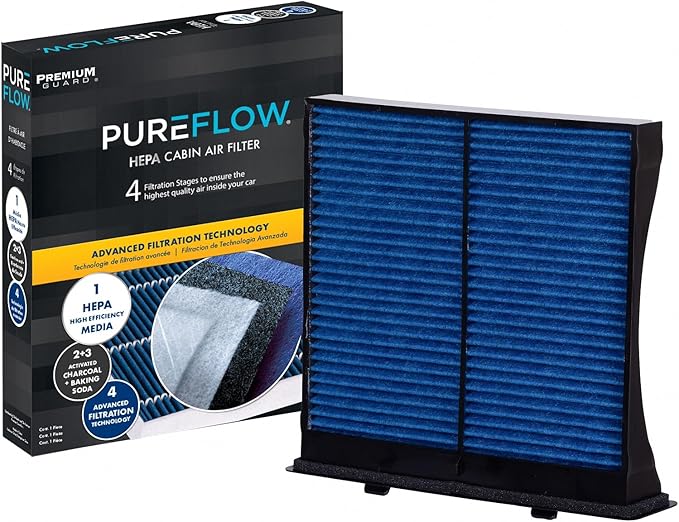 PureFlow HEPA Cabin Air Filter PC6115HX | Fits 2021-13 Subaru WRX STI, 2018-14 Forester, 2016 XV