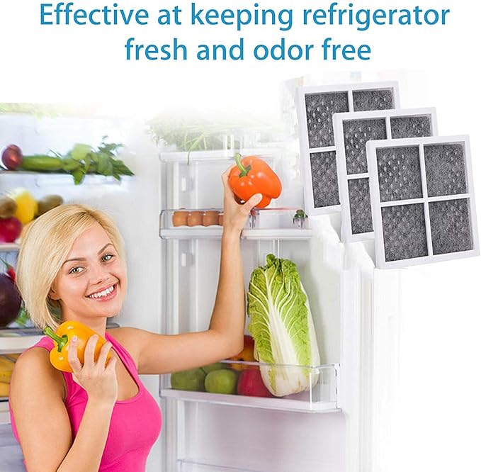 𝙐𝙥𝙜𝙧𝙖𝙙𝙚𝙙 Refrigerator Air Filter Replacement for LG LT120F Kenmore Elite 469918 Replace with LT120F LFX31925ST LFX31925SW LFX31925SB LFX25991ST LFX31945ST LFX329345ST LFX33975ST(Pack of 2)