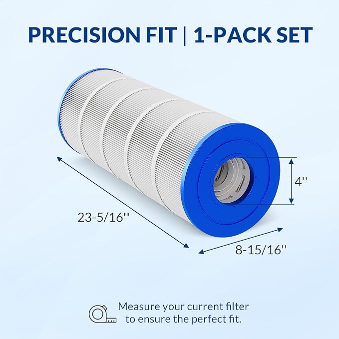 Pro Series Pool Filter Cartridge, Compatible with Jandy CS150 Waterway 150, Replacement for R0462300 817-0150N PJANCS150 C-8414, 3oz Trilobal Fabric, 150 Sq. Ft.