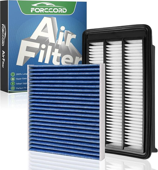 Cabin & Engine Air Filter Fit for Honda Civic L4 1.5L (2016-2021), CR-V CRV L4 1.5L (2017-2022) (All Only Gas, Not Hybrid) Activated Carbon Cabin Filter Replace#CF11182 CA12050 Accessories