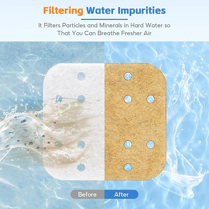 20-Pack Humidifier Filter Replacements, Mineral Absorption Pads, Compatible with LEVOIT LV600HH, LV600S, OasisMist450S, OasisMist600S Humidifier