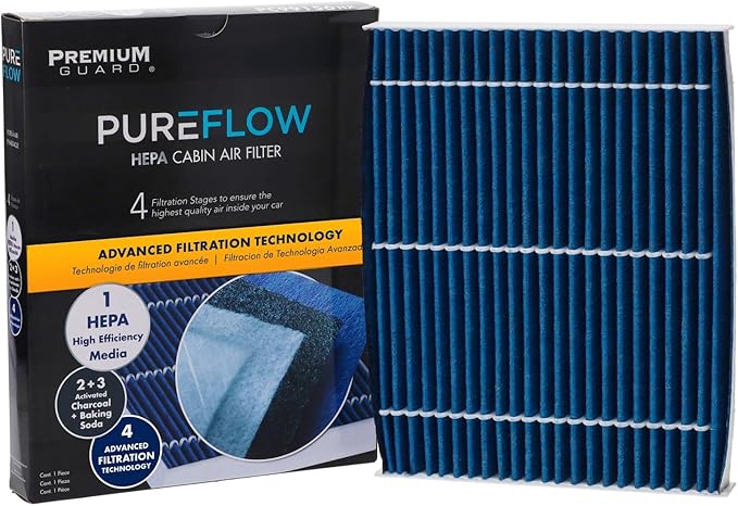 PureFlow HEPA Cabin Air Filter PC99156HX|Fits 2020-15 Kia Soul EV,2019-14 Soul
