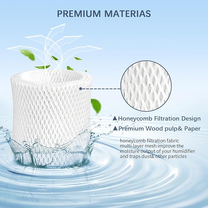 4 Pack Bedside Humidifier Filters Replacement Compatible with Canopy Bedside and Nursery Humidifiers(NOT for Canopy Plus Humidifier)