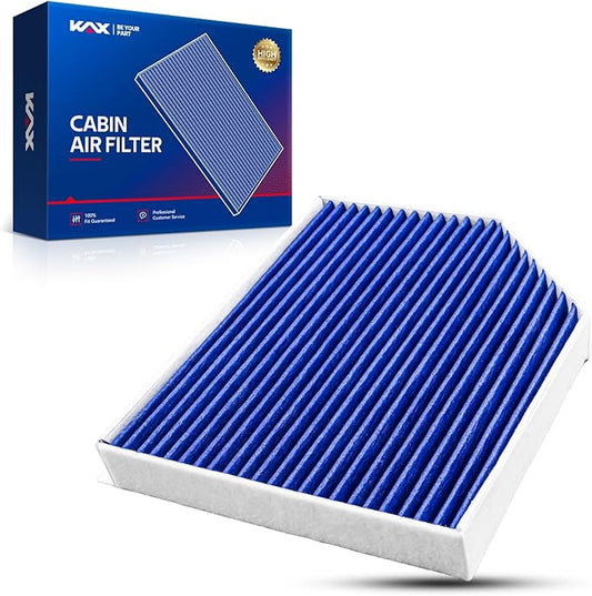 KAX Premium HEPA Cabin Air Filter with Dual Active Carbon, CF11179 Replacement for Audi Q5 2009-2017, A4, A4 Quattro 2009-2016, A5 Quattro 2008-2017, Macan 2015-2018, Strong Adsorption Cabin Filter