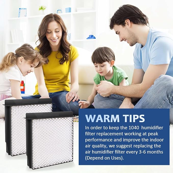 EAGLEGGO 4 Pack, 1040 Humidifier Wick Filter For Bemis Essick Air B40, B40-C, Products Models D46-720, 5D6-700, 5D6700, 7000, B23, E35, and E35 000, CM330 Series.