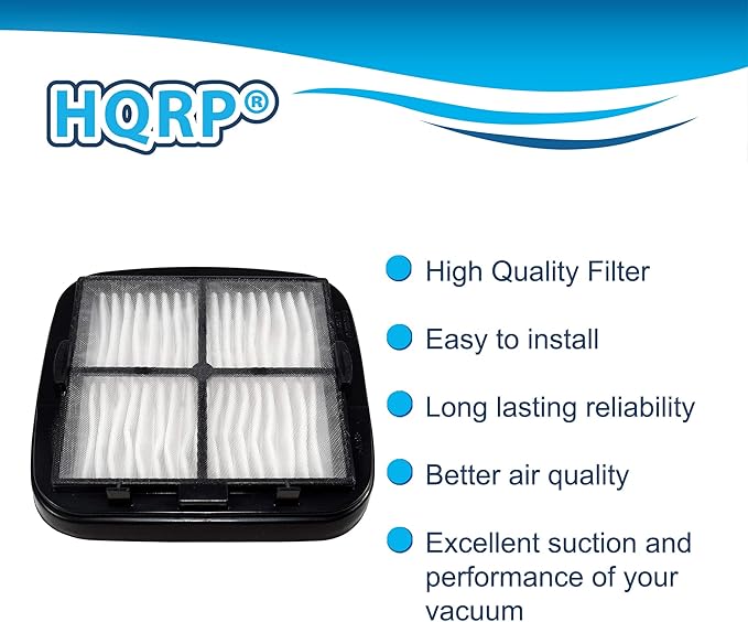 HQRP 2-pack Filter Assembly compatible with Bissell Auto-Mate 35V4, Pet Hair 33A1 27K6, CleanView 47R5 series Hand Vacs, parts 2037416 203-7416 2031432 203-1432 97D5 Replacement