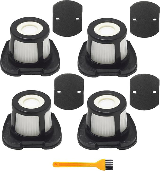 Replacement Filters for Bissell Pet Hair Eraser Cordless Hand Vacuums (2284W, 2390, 2389, 2057&More) - Replaces #1614212, #1614203, #1614204-4 Mesh + 4 Foam, 3-Stage Filtration, Washable, Easy Install