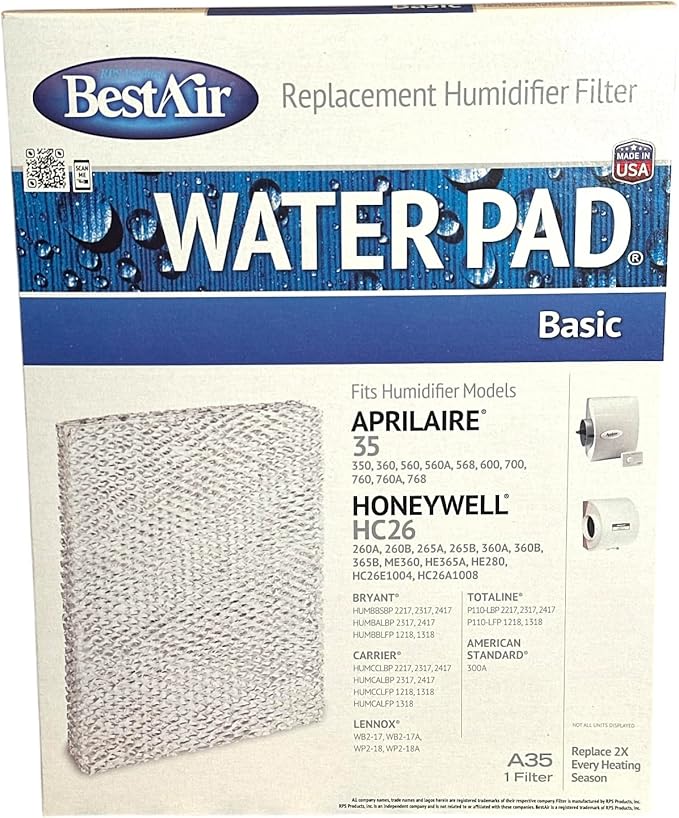 BEST AIR Humidifier Filter A35 (Pack of 2)
