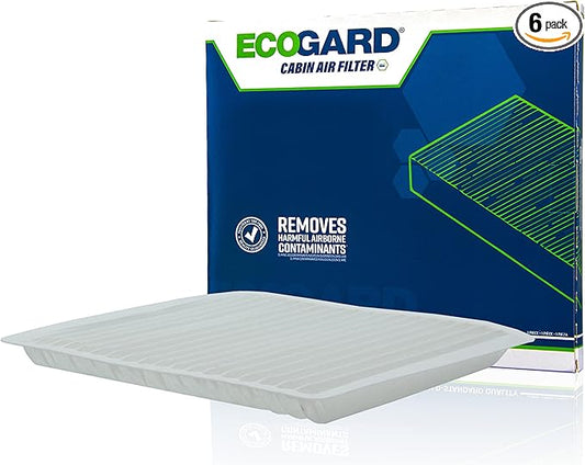 ECOGARD XC25876 Cabin Air Filter Fits 2007-2014 Ford Edge, 2008-2015 Mazda CX-9, 2011-2015 Lincoln MKX, 2008-2009 MKZ, 2009 MKS (Pack of 6)