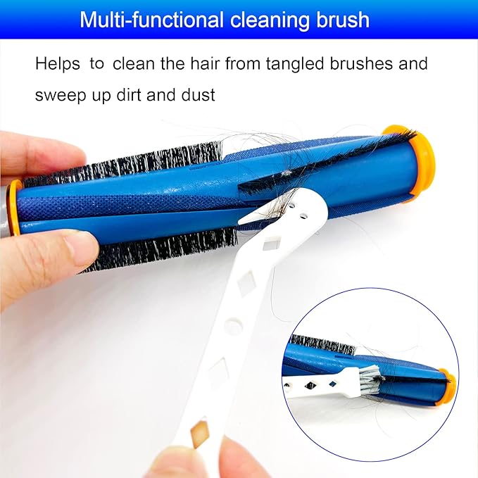 2 Pack AV2501S Brush Roller Replacement Parts Compatible with Shark AV2501AE RV2502AE AV2511AE UR2500SR RV2610WD RV2620WD RV2520AOUS AV2510AOUS AI Robot Vacuum Brush