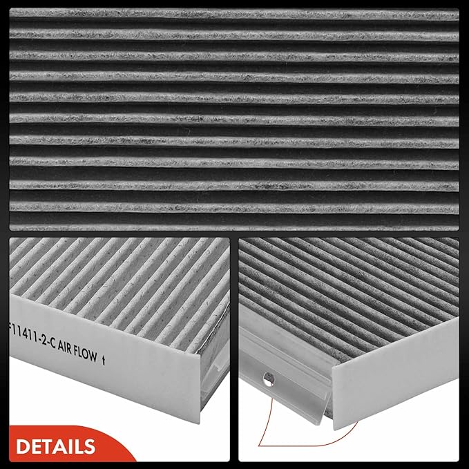 A-Premium 2-PC Engine & Cabin Air Filter with Activated Carbon Compatible with Mercedes-Benz CLA250 2014-2019, GLA250 2015-2020 & Infiniti QX30 2017-2019