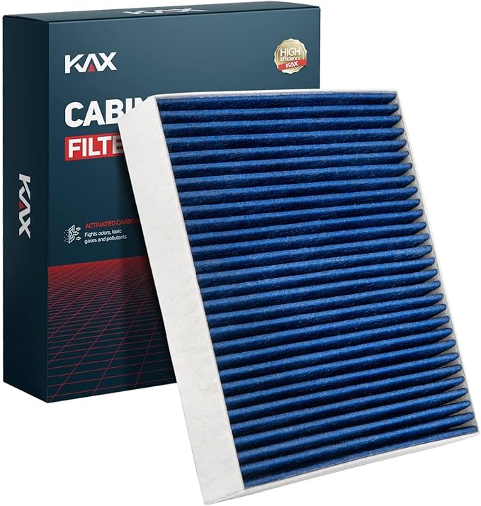 KAX Premium HEPA Cabin Air Filter with Dual Active Carbon, CF10743 Replacement for Grand Caravan, Town & Country, Q50, Frontier, G37, Armada, TITAN, QX80, TITAN XD, G35, QX50, Q60, M35, Routan, EX35