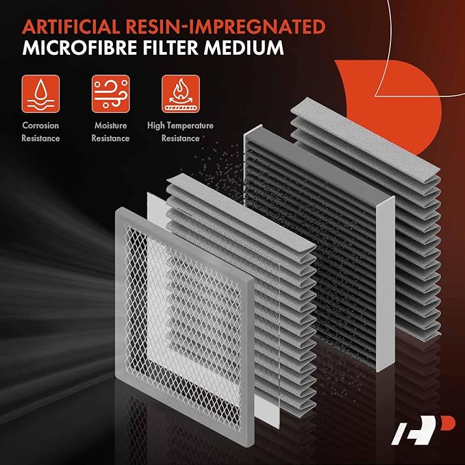 A-Premium Engine Air Filter Compatible with Acura & Honda Models - MDX 2007-2009, Odyssey 2005-2010, Pilot 2009-2015 - V6 Engine - Rigid Panel - Replace# 17220RGLA00, 17220RD5A00