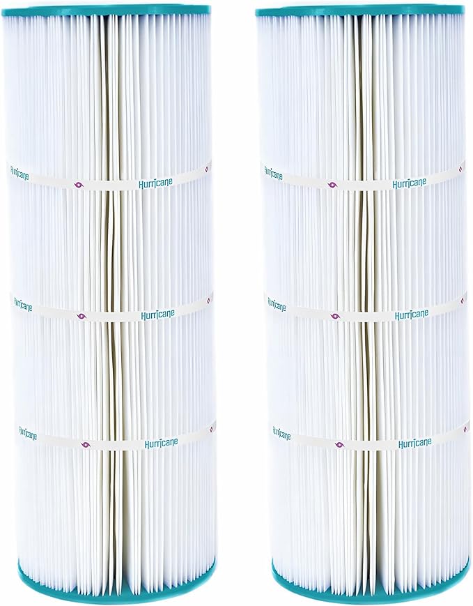 Hurricane Filters HF7656-01 2 Pack Advanced Pool Filter Cartridge - Replacement for PA50, Unicel C-7656, Filbur FC-1240, Hayward Star-Clear C500, Hayward C550, Pentair Purex CF-50