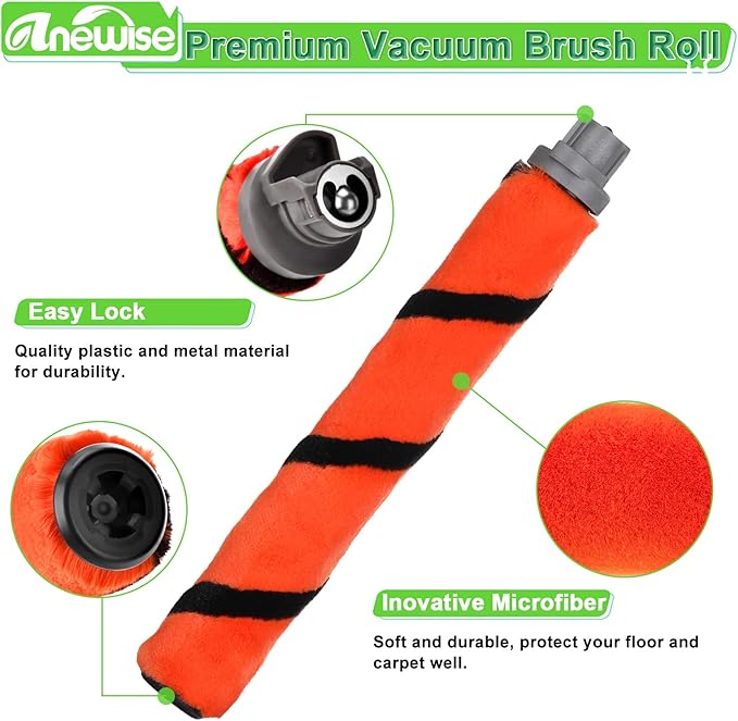Anewise Filter Replacement for Shark ION Flex Duo Clean IF100 F80 UF280 IF200 IF201 IF202 IF203Q IF252 IF281 IF282 Cordless Vacuum, 2 HEPA + 4 Foam Felt Filters +1 Brush, Part # XPREMF100 & XPSTMF100