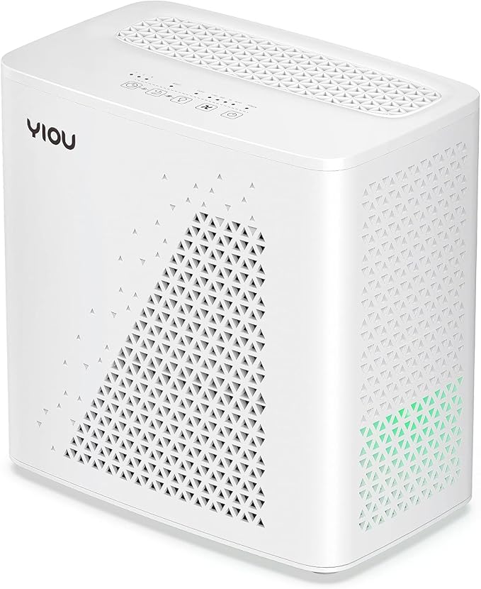 Air Purifier for Home Large Room up to 547 ft², H13 True HEPA Air Filter 20dB Air Cleaner Odor Eliminator for Allergies Smoke Dust Pollen, White