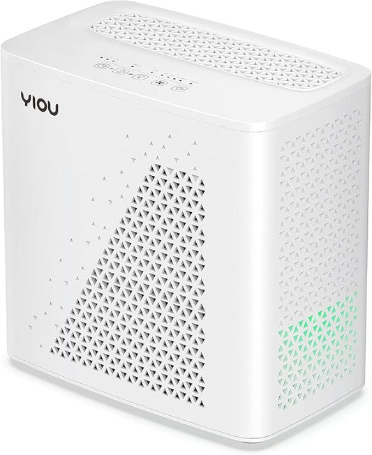 Air Purifier for Home Large Room up to 547 ft², H13 True HEPA Air Filter 20dB Air Cleaner Odor Eliminator for Allergies Smoke Dust Pollen, White