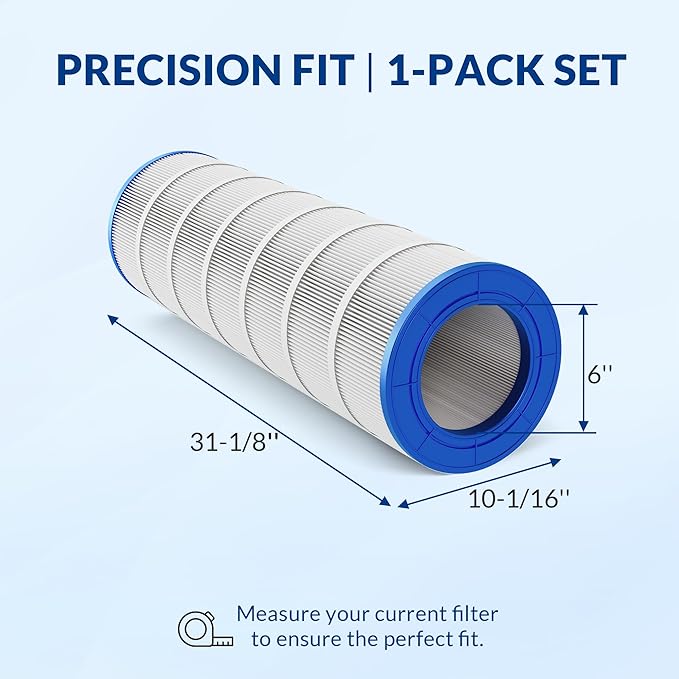 Pro Series Filter Cartridge, Replacement for PAP150 R173216 59054300 Unicel C-9415 Filbur FC-0687, Compatible with Pentair Clean & Clear 150, 3oz Trilobal Fabric, 150 Sq. Ft.