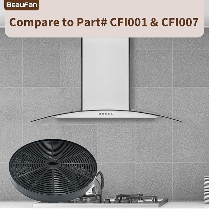 4 Pack Range Hood Filter Compatible with Hauslane Models IN-R100SS-30, WM-530SS-30, WM-530SS-36, WM-538SS-30, WM-538SS-36, WM-590SS-30, WM-630SS-30, WM-630SS-36, CFI001, CFI007