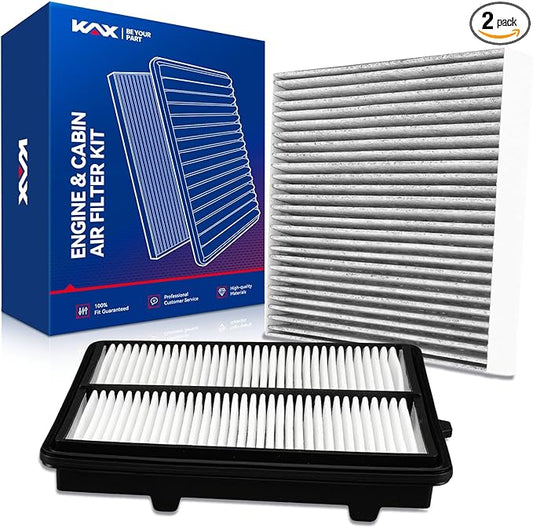 KAX Engine & Cabin Air Filter Kit, Replacement for Acura RDX 2019-2026, Replace# CA12605 CF11182