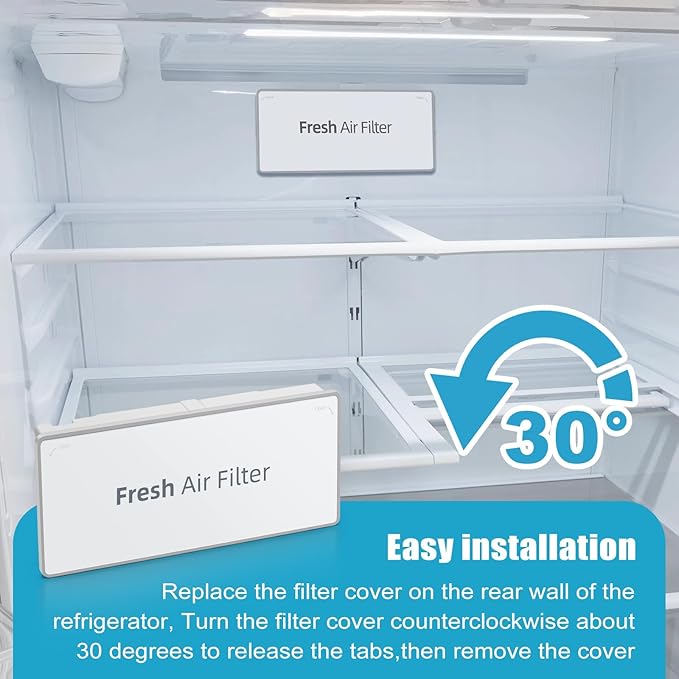 MCR66849208 & MCR66849219 Refrigerator Air Filter Cover Decor – Compatible with LG LMRS28596D, LMXS28626S, LFXS28968D Replaces 4957379, AP6892370, PS12085698, ACW75477501, MCK703881