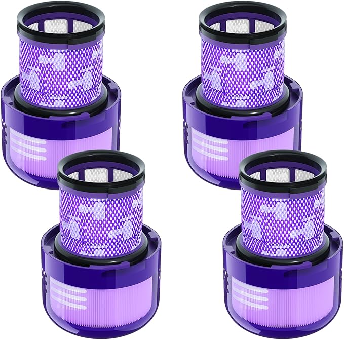 4 Pack Vacuum Filter Replacement Compatible with Dyson V11/V15 Series Vacuum Cleaners, Cordless Vacuum Filter Accessories, Effective Cleaning, Home Cleaning Helper, 4 Rear-Filters (4)