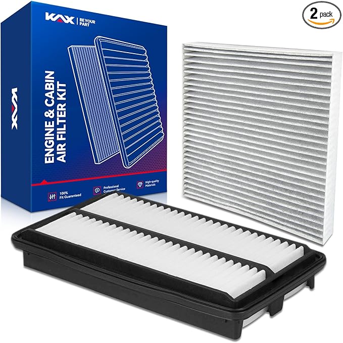 KAX Engine & Cabin Air Filter Kit, Replacement for Honda Pilot 2016-2022, Ridgeline 2017-2025, Passport 2019-2025, Acura MDX 2016-2020 3.5L/3.0L, Replace# CF10134 CA12061