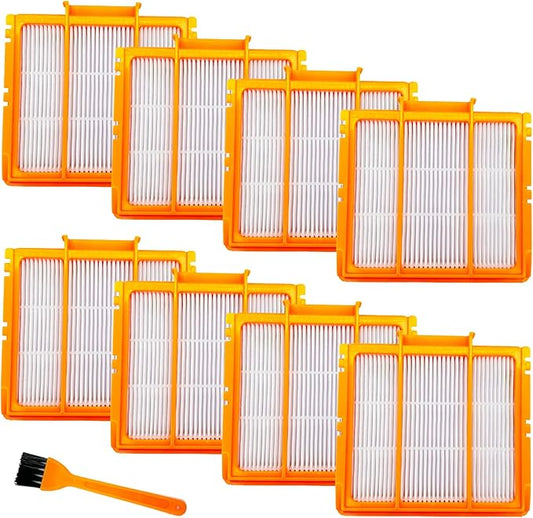 8 Pack AV2501S AV2501AE Filters Replacement Parts for Shark AV2610WA RV2502AE AV2511AE RV2610WA RV2520AOUS AV2510AOUS UR2500SR AV2820S RV2820AE RV2820YE Robot Vacuum