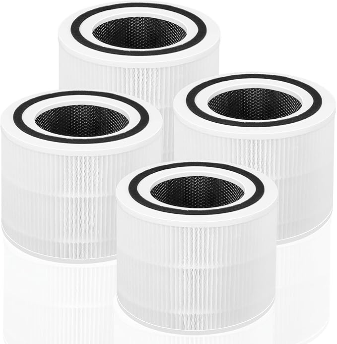 Core 300-P Replacement Filter for LEVOIT 300 Core 300 Air Purifier, 4-Pack, White, 3-in-1 Core 300-RF Efficient Filter by APPLIANCEMATES