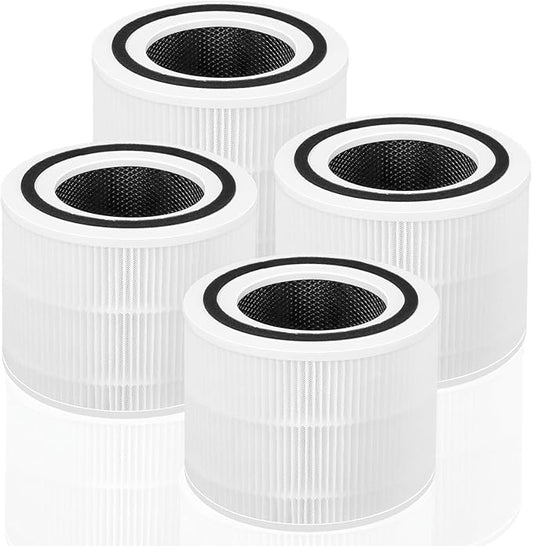 Core 300-P Replacement Filter for LEVOIT 300 Core 300 Air Purifier, 4-Pack, White, 3-in-1 Core 300-RF Efficient Filter by APPLIANCEMATES