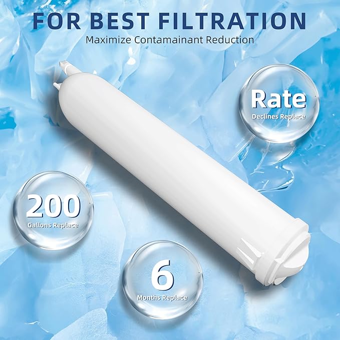 4396841 edr3rxd1 Water Filter Replacement for Filter, Compatible with 3, 9030, 460-9083, 9083, 4396841, 4396710 Three-Pack