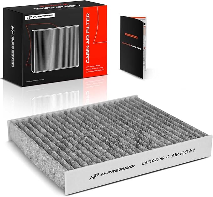 A-Premium Cabin Air Filter with Activated Carbon Compatible with Kia Soul 2010 2011 2012 2013, Replace# 971332K000