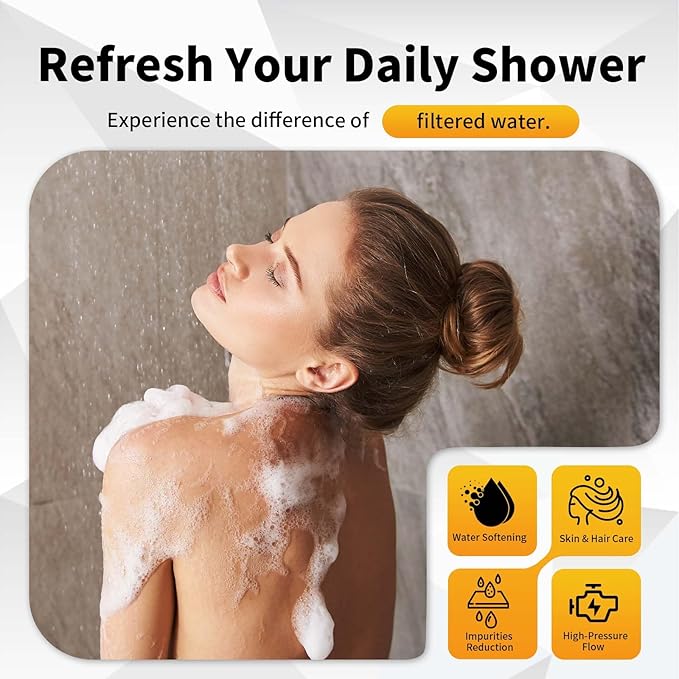 8 Pack Replacement Filters Compatible With Cobbe Handheld Shower Head, for Quick Water Quality Improvement & Skin Protection