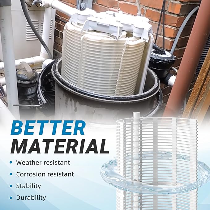 48 sq Swimming DE Pool Filter Grids Compatible with Hayward Pro-Grid DE4820,Micro Clear DE4800 and DE480S,for Penair FNS Plus Grid Set 48 Sq.Ft. (24 inch Height)