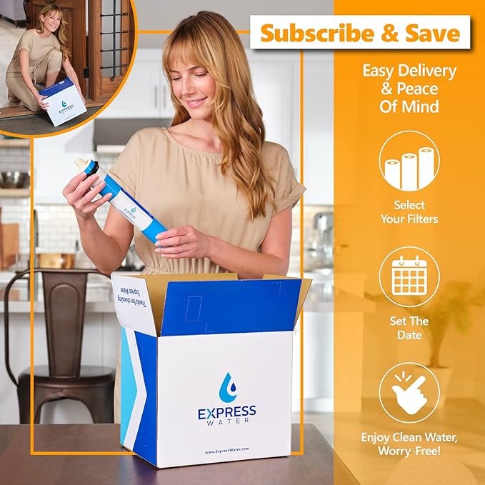 EXPRESS WATER – Reverse Osmosis Membrane – RO Membrane 100 GPD Water Filter Replacement – Under Sink and Reverse Osmosis System…