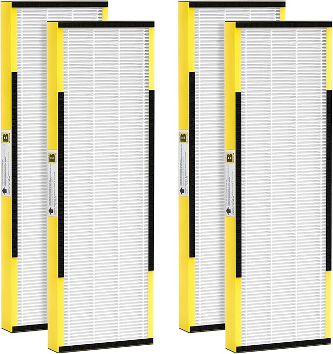 4 Pack Filter only, FLT4825 Filter B Replacement, Compatible with Guardian HEPA Air Purifier AC4825 AC4300 AC4800 AC4900 AC4850