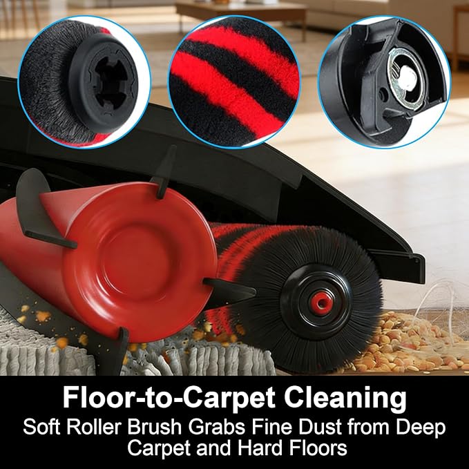 UV900 Vacuum Filter Replacement for Shark UV900 Pet Performance Plus Lift-Away Upright Vacuum, Include 1 Soft Roller Brush, 2 HEPA Filters, 4 Foam & Felt Kit, 4 Odor Neutralizer Cartridge