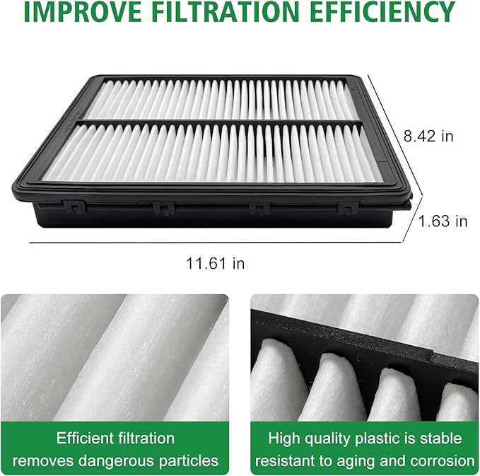 Capume 2PCS Cabin Engine Air Filter Kit Fits for 2020 2021 2022 2023 2024 2025 Palisade,97133-S8000,28113-A9100,8C79-AC000,CA11943,JMS80JM1943