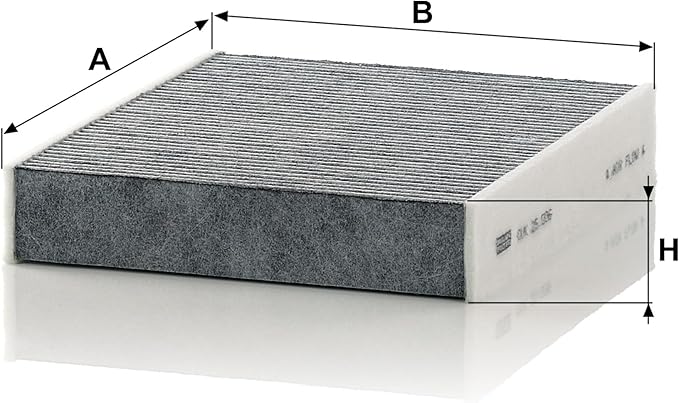 MANN-FILTER CUK 25 006 Cabin Air Filter - Pollen Filter with Activated Carbon