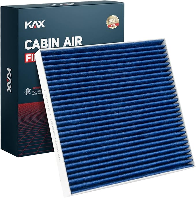 KAX Premium HEPA Cabin Air Filter with Dual Active Carbon, CF11819 Replacement for Chevrolet Sonata, Captiva Sport, Hyundai Azera, Santa Fe, Equinox, GMC Terrain, Optima, Sedona Cadenza Vue Air Filter