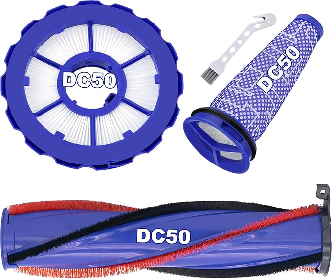 DC50 Roller Brush and Fiter Replacement Compatible With Dyson DC50 Animal Multi Floor Complete Vacuum, Filters Brush Kit, Compare to Part 964705-01 965081-01 965080-01