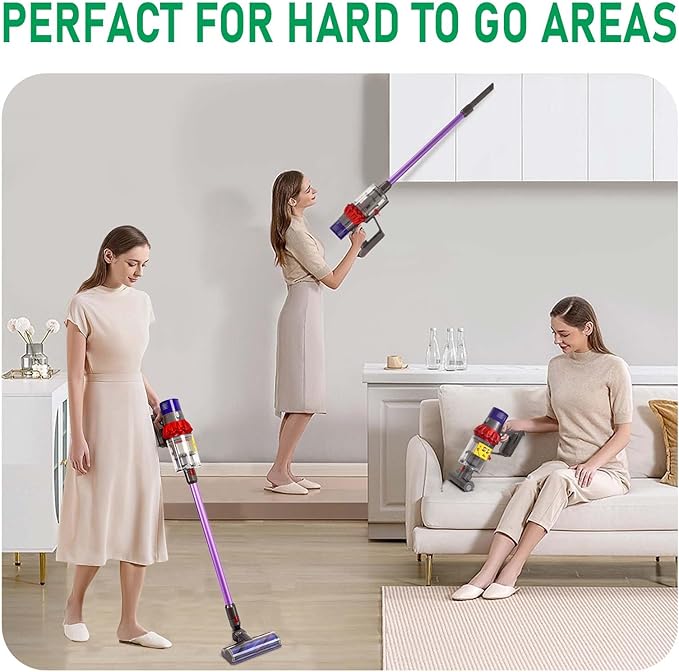 Replacement Extension Wand Tube Quick Release Compatible with Dyson V15 V11 V10 V8 V7 Vacuum Accessories Parts, 28.7in Extension Cleaner Attachment for Home Office Purple