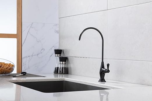 Sink Drinking Water Faucet, Sink Water Filter System, Suitable for Most Reverse Osmosis or Water Filtration Systems,Stainless Steel Reverse Osmosis Faucet for Kitchen Bar, Oil Rubbed Bronze