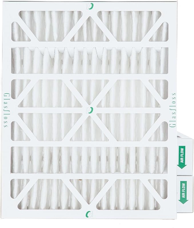 18x24x4 MERV 10 (FPR 5-6) 4" Inch Pleated Air Filters By Glasfloss. Box of 3. Actual Size: 17-1/2 x 23-1/2 x 3-3/4