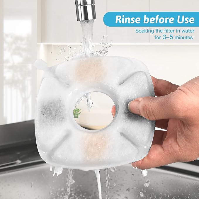 20 Pcs Cat Water Fountain Replacement Filters-10 Pack Water Fountain Filters 10 Pack Pre-Filter Sponges, pet fountain replacement filters Fit for 95oz/2.8L Cat Pet Fountain