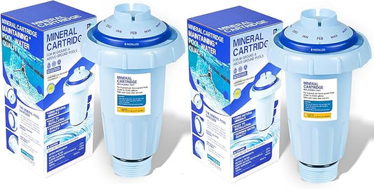 2 Pack W28175 Replacement for Nature2 Express Mineral Cartridge for Pool System, for In-Ground & Above-Ground Pools up to 30,000 Gallons, W20171, W20080, W26775